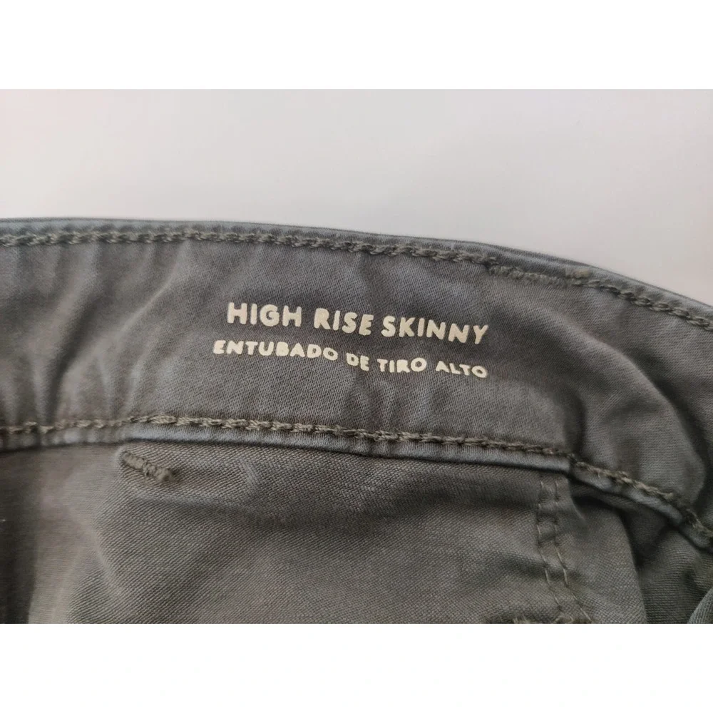 Universal Thread Women's Hi Rise Skinny Pants Charcoal Gray Button Fly Sz 12/31R